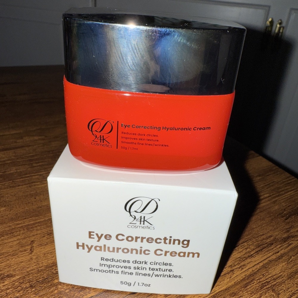 D24K Cosmetics Eye Correcting Hyaluronic Cream 1.7 Oz Made In USA